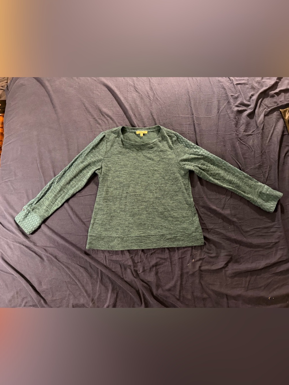 Heather Green Long-Sleeve Tee